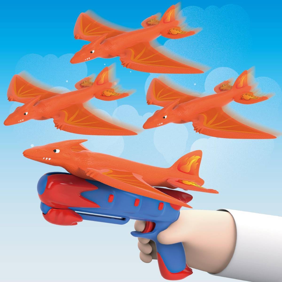飞机发射器玩具套装（3个飞机）