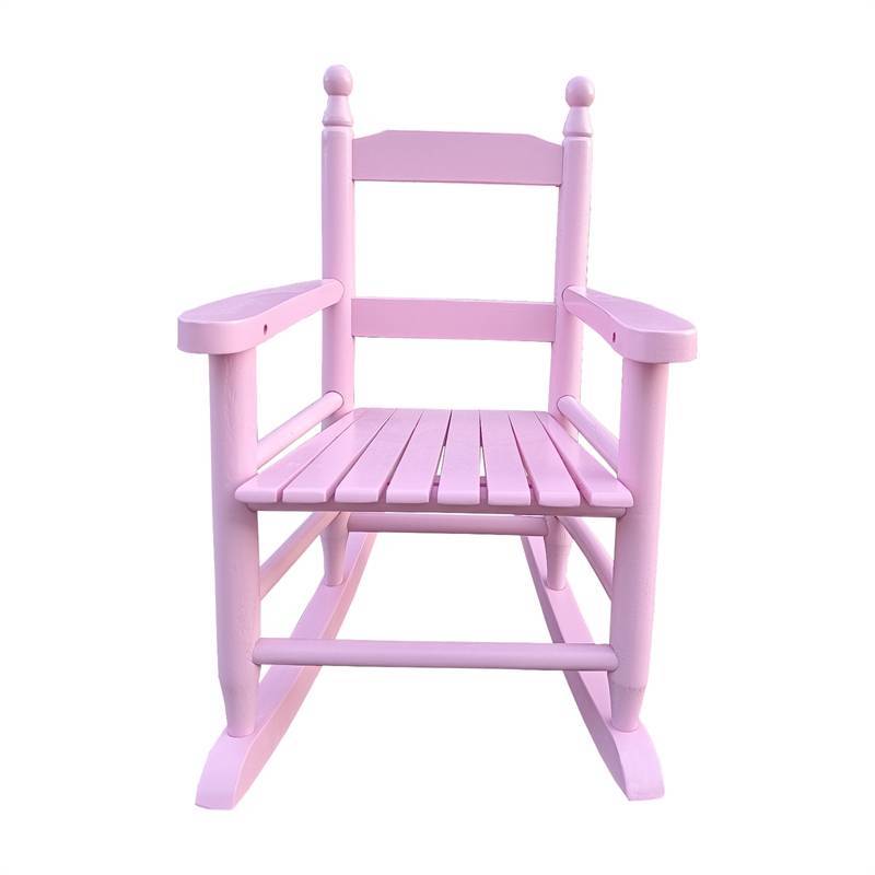 儿童浅粉色摇椅-室内/室外-耐用