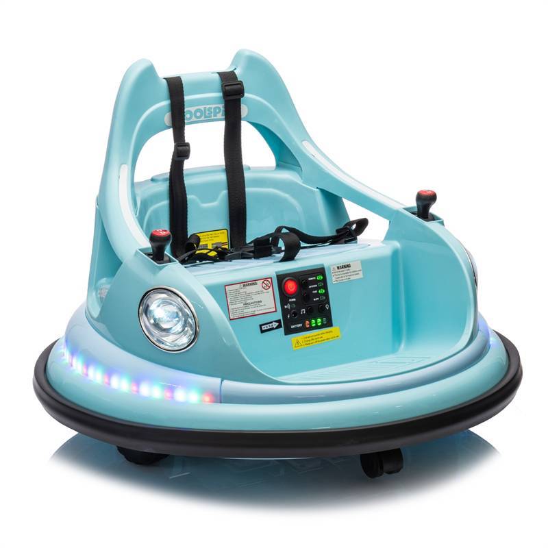 带遥控器、LED灯儿童碰碰车  With remote control LED children's bumper car