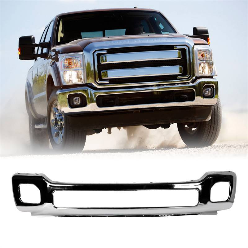 福特超重型卡车的铬钢前保险杠  The chrome steel front bumper of Ford ultra heavy trucks