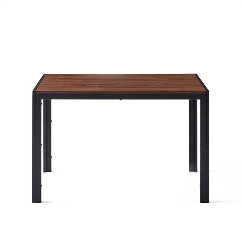 创意设计----装饰中密度木结构----矩形核桃餐桌  Creative Design Veneered MDF Wood Structure Rectangular Walnut Dining Table