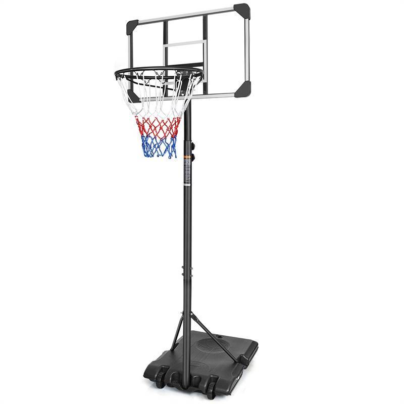 便携式篮球架系统，带底座和轮子，适合青少年室内/室外使用 Portable Basketball Goal System with Base & Wheels, Indoor/Outdoor Use for Teens