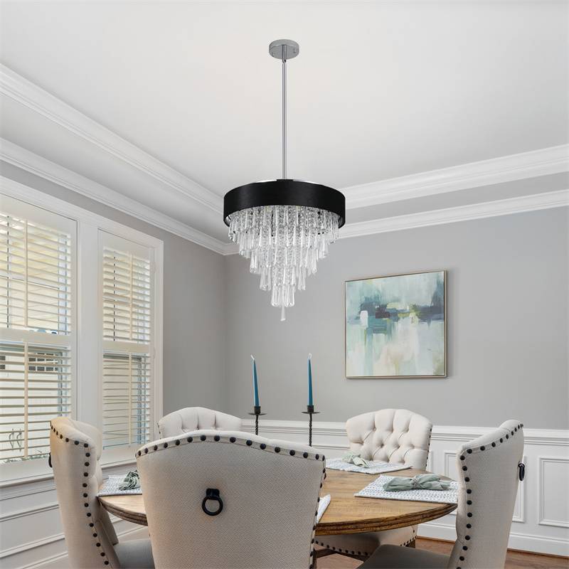 现代水晶吊灯圆形水晶灯适用于客厅豪华家居装饰 Modern Crystal Chandelier Round Cristal Lamp for Living Room Luxury Home Decor