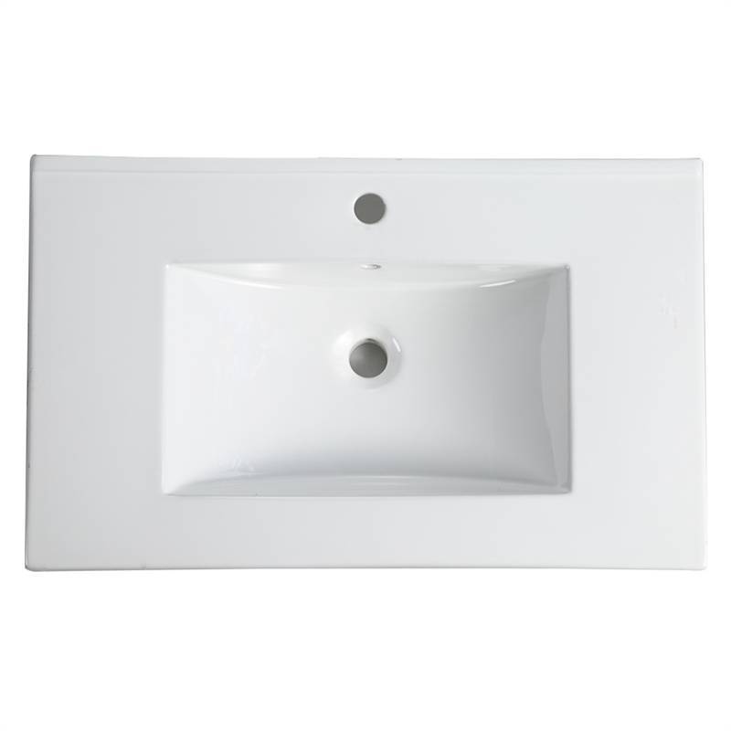 30英寸浴室盥洗台陶瓷台面-BL9075B  30\ Bathroom Vanity Ceramic Top-BL9075B